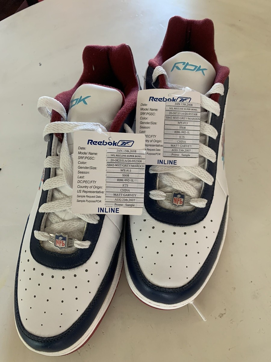 RARE Reebok Super Bowl XLII NY GIANTS Mens Sneaker 13 Limited Edition 55 Of  60