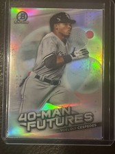 YOELQUI CESPEDES 2021 Bowman Chrome Baseball REFRACTOR 40-Man Futures 🔥🔥