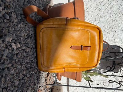 bromen leather laptop backpack Tan Portland Backpack, functional & stylish. Crafted from premium for work, travel, and everyday carry Our City Backpack in a distressed waxy brown finish is a practical answer to commuting in style BROMEN Leather Laptop Backpack for