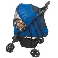 Pet Gear Happy Trails Pet Stroller For Cats And Dogs Up To 30-pounds, Cobalt Blu on sale Pet Gear Happy Trails Pet Stroller For Cats And Dogs Up To 30-pounds, Cobalt Blu on sale