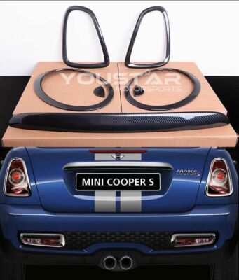 CARBON SCHEINWERFER RÜCKLICHT SURROUND ABDECKUNG für MINI Cooper R56 R57 R58 R59