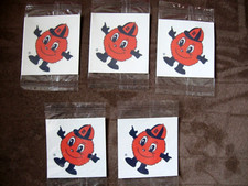 SYRACUSE ORANGE MASCOT TEMPORARY TATOOS - MADE IN USA - LOT OF 5