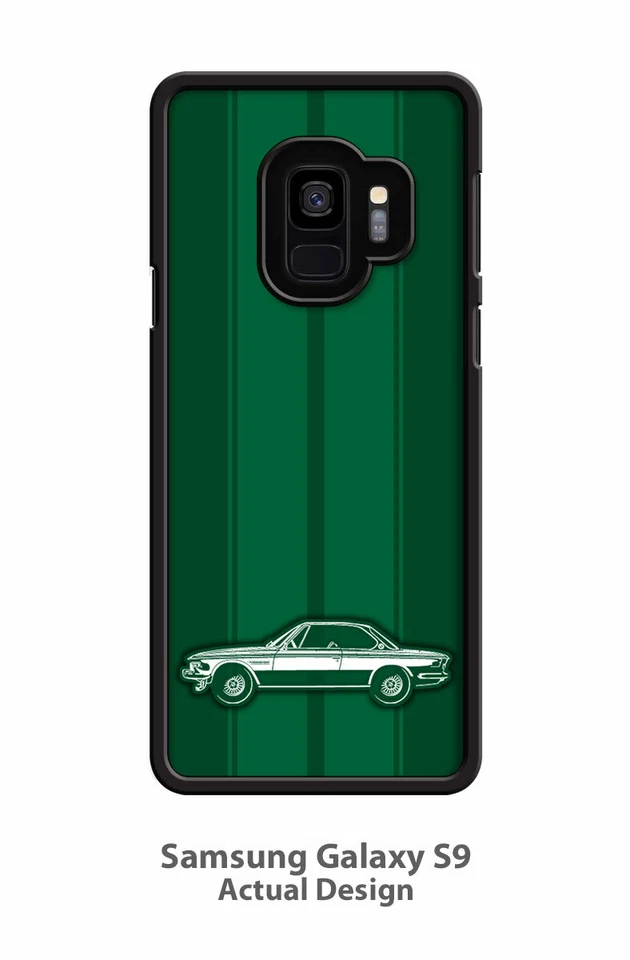 BMW E9 3.0 CSL 1968 - 1975 "Stripes" Cell Phone Case for iPhone & Samsung Galaxy - Image 2 of 4