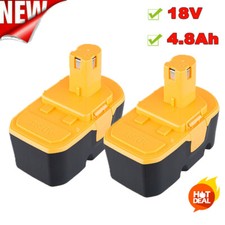 2Pack Replace for Ryobi 18V 18 Volt PLUS 4.8Ah NIMH Battery P100 13022 ABP1801
