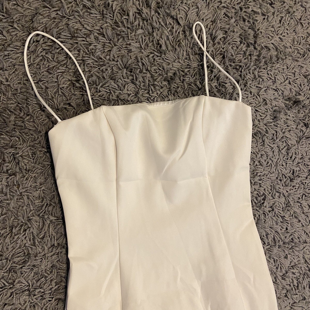 misha sophie midi dress Misha Collection Sophie Bustier Pencil Midi Dress In Ivory Off White Size US 6