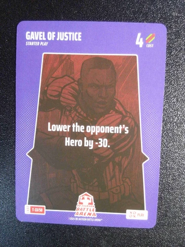 2024 Bo Jackson Battle Arena #T33/50 Gavel of Justice