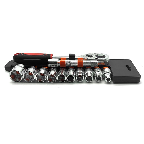 12PCS 1/2'' Socket Set 8-24mm Metric Extension Ratchet Wrench Tool Kit Set - Picture 3 of 12