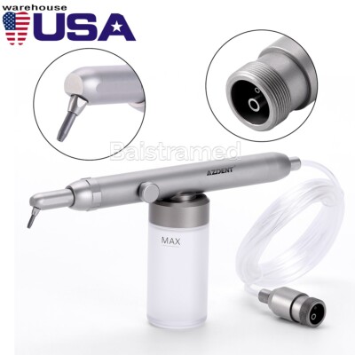 AZDENT Dental Alumina Air Polisher Abrasion Sandblaster Sandblasting Gun 2Holes
