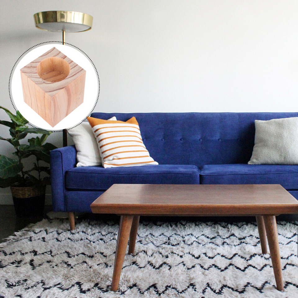 Furniture Leg Lifters Bed Frame Adjustable Risers Solid Wood Mat eBay