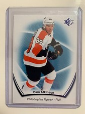 21-22 UPPER DECK SP Hockey Cam Atkinson 98 BLUE PARALLELS foil NM Flyers 