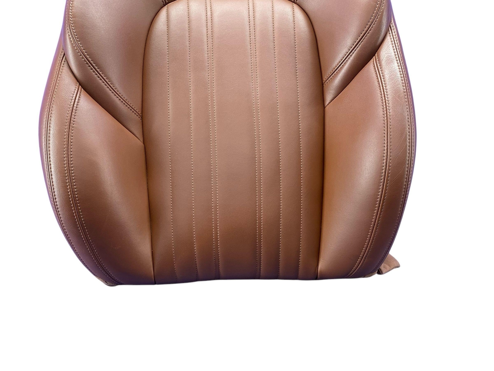 2017-2024 MASERATI LEVANTE FRONT RIGHT HEATED UPPER SEAT CUSHION BROWN LEATHER