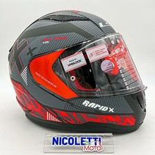 Casco Integrale Moto Ls2 FF353 RAPID Xtreet matt black red