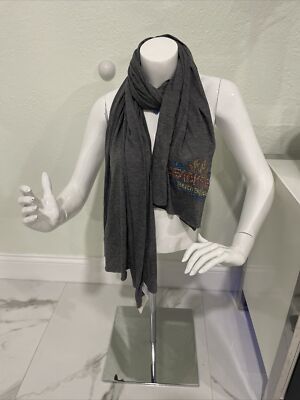 Scarf Gray With Glitter Alternative Beach Fire Restaurant 