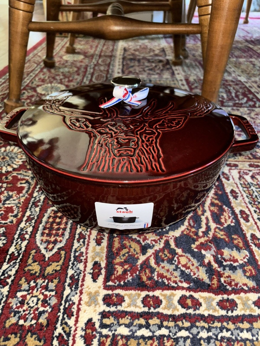 Staub French Oven Stag Grenadine 5 .13qt/26cm | eBay