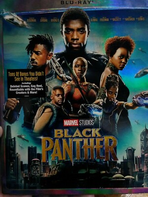 Black Panther 2018 on blu-ray with slip cover free shipping