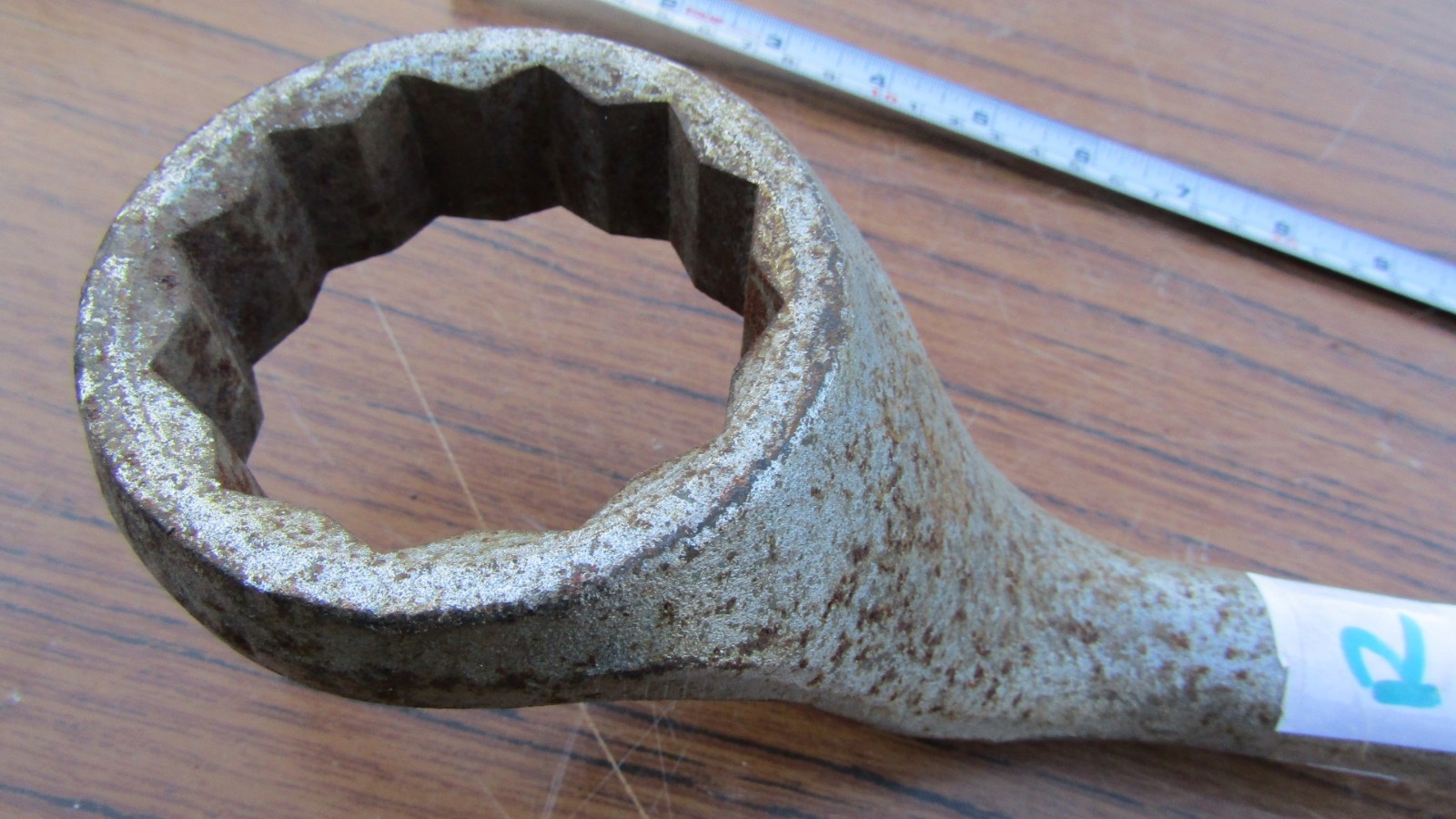 BIG 24" / 60cm Extra Long 2" & 2 3/16" KING DICK Double Ring Spanner