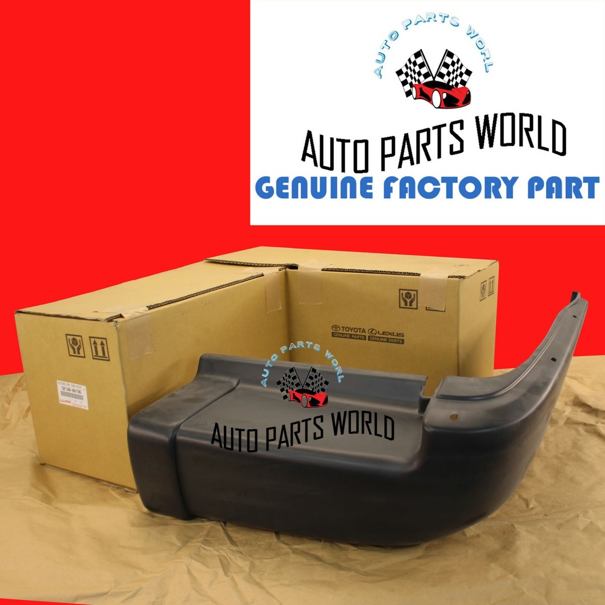 GENUINE OEM TOYOTA 91-92 LAND CRUISER RIGHT REAR BUMPER EXTENSION