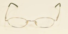Fossil RONNIE Brush Silver Metal Eyeglass Frames Designer Style Rx Eyewear