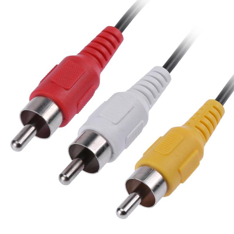 25cm 3 RCA Male to 6 RCA Female Plug Audio Video AV Cable Adapter Jack Splitter eBay