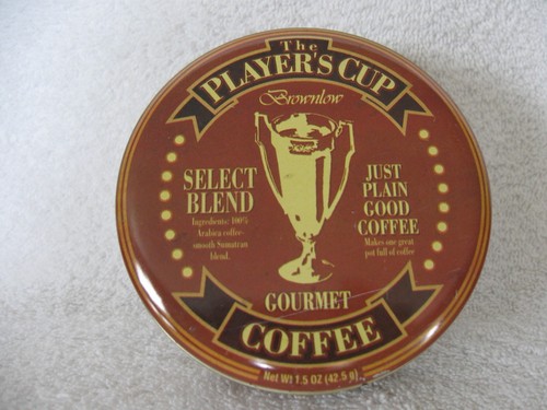The Player's Cup Select Blend Brownlow Gourmet Coffee 1.5 oz Tin Can - Picture 6 of 8