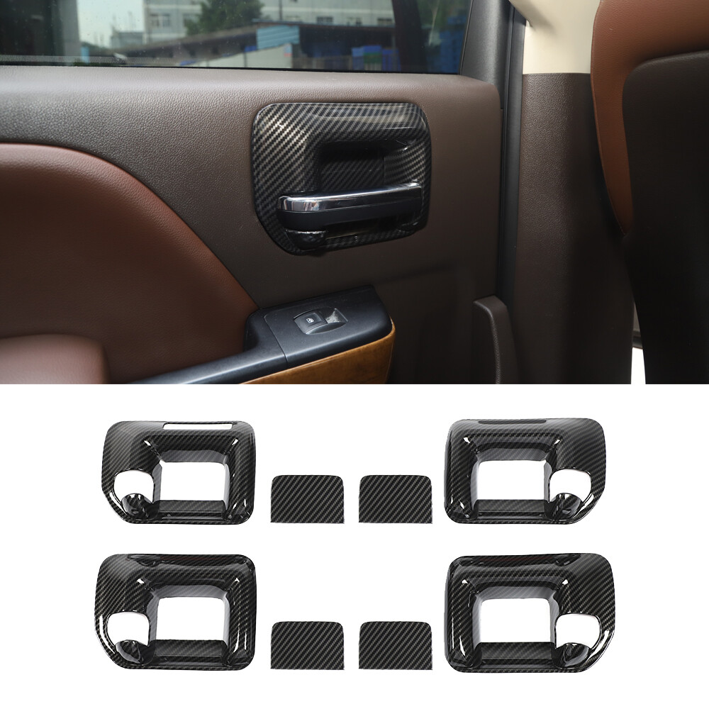 Covers For GMC Sierra 1500 Gloss Black Overlay Covers For 2007-2013 Chevy Silverado/GMC Sierra – 4 Door Handles & Mirror Tops Gm Door Handles