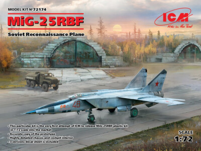 1/72 ICM MiG-25 RBF, Soviet Reconnaissance Plane