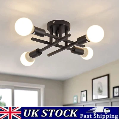 Modern LED Ceiling Light Vintage Pendant Sputnik Bedroom Lamp Chandelier Fixture