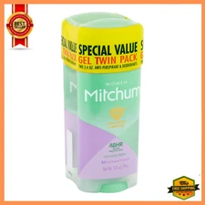 Twin Pack Mitchum Women Triple Odor Defense Antiperspirant Deodorant Gel 3.4 oz