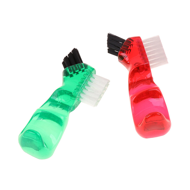 Denture Toothbrush False Teeth Cleaning Brush Ergonomic Handle Bristles