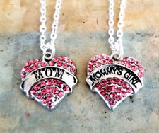 2pc MOM DAUGHTER Necklace Set Mother Daughter Necklace Mom Daughter Jewelry