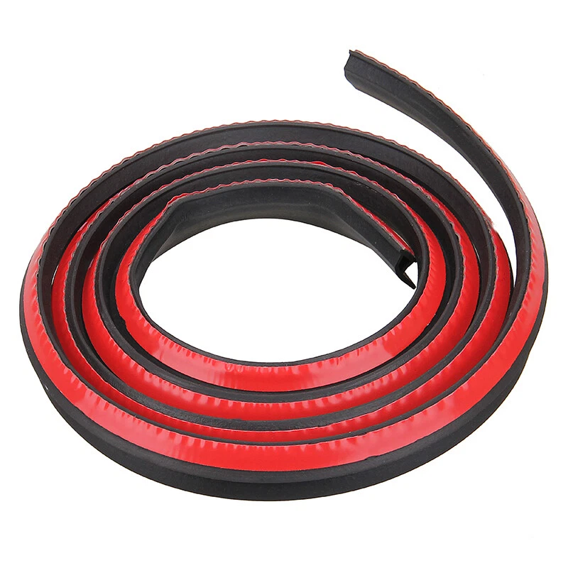 4m Black P-Type Car Truck Door Rubber Seal Strip Weatherstrip Sealing Waterproof - Image 2 of 4
