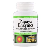 Papaya Enzymes with Amylase & Bromelain, 120 ...