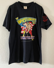 original 1991 WWF WRESTLEMANIA VII T-Shirt (size L) Titan Sports - Very Clean!