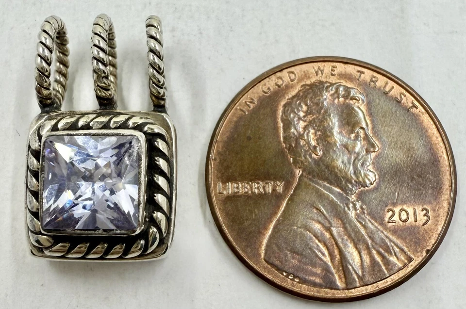 PINGENTE CHARME BORDA CORDA AMETISTA ESTERLINA 925 LORI BONN (T435) - Imagem 2 de 4