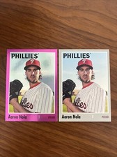 2024 TOPPS ARCHIVES AARON NOLA Pink Foil Parallel #184 Baseball PHILLIES W/ Base