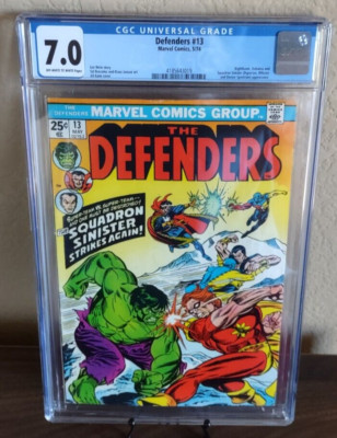 MARVEL DEFENDERS # 13 7.0 CGC 1974