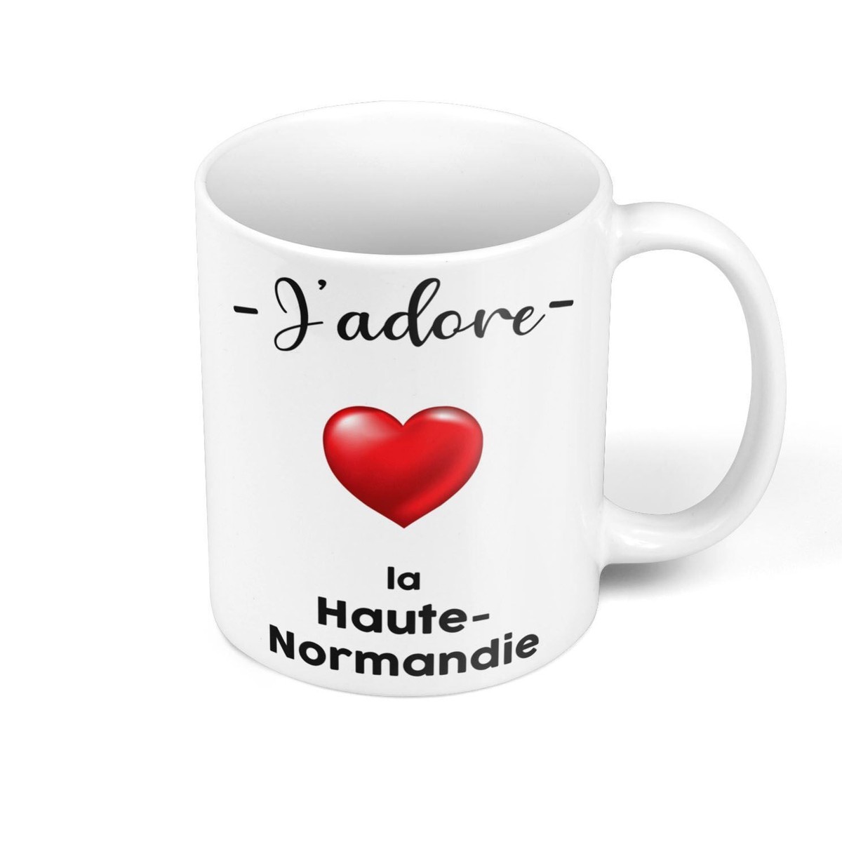 Mug J'Adore 14 Calvados - Tasse Céramique France Géographie Département - Blanc