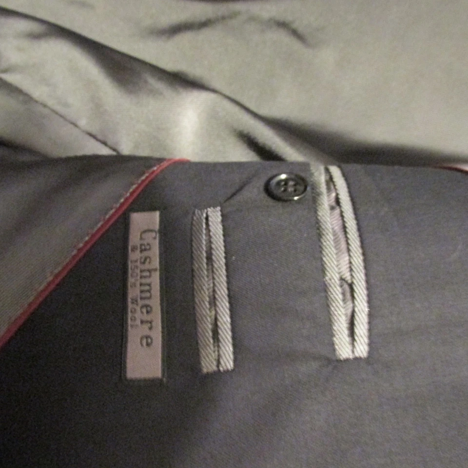 Куртка деловая официальная мужская Giorgio Cosani черная размер 46 обычный кашемир шерсть - Изображение 4 из 4