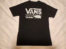 Vans California Native Bear Off The Wall Skateboard Men s Black T Shirt Size S