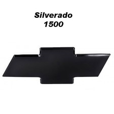 99-02 Chevy Silverado 1500 Front Billet Bowtie Grille Emblem Smooth - Black