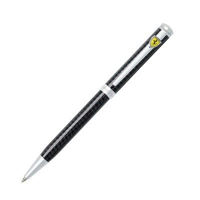 Sheaffer Ferrari Intensity Carbon Fiber & Chrome Trim Ballpoint Pen F9508-2