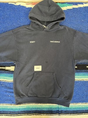 WTAPS x New Balance Hoodie Mens Medium Navy Pullover Made in USA