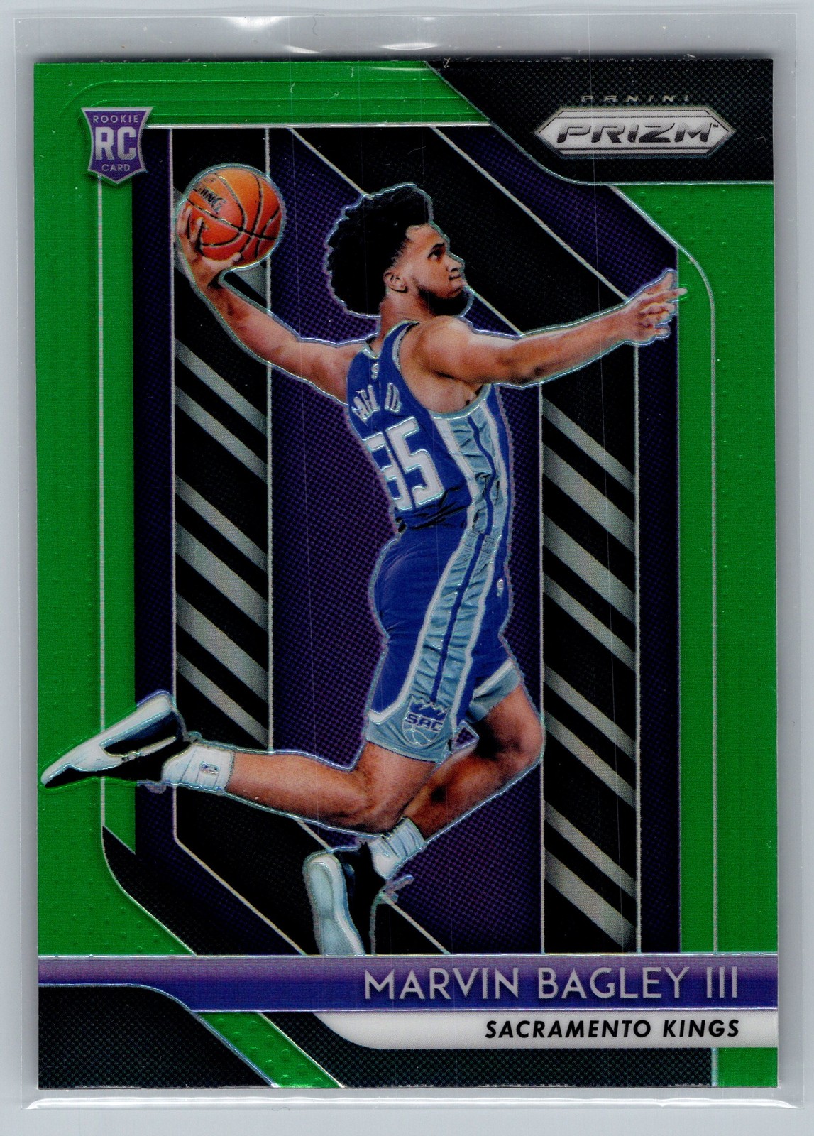 Marvin Bagley III 2018-19 Panini Prizm #181 Prizms Green Rookie Sacramento Kings
