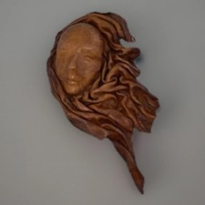 Leather Face Sculpture Mask Decorative Wall Art Leather Art Greek Greece