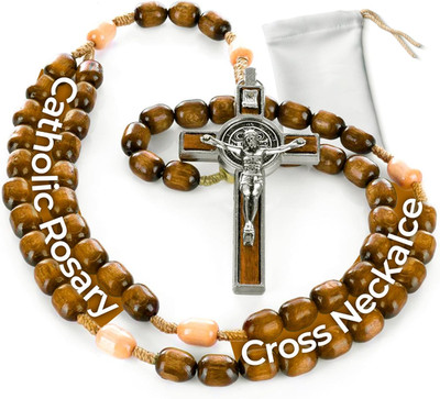 Italian Rosary with Pope Leo XIV Apostolic Blessing   Large Beads Catholic Neckl