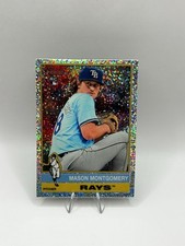 2025 Topps Heritage Mason Montgomery #296 RC Silver Sparkle Chrome