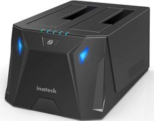Inateck USB 3.0 to SATA I/II/III Dual Bay External Hard Drive Docking Station