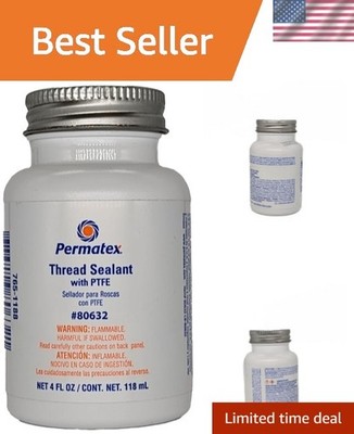Thread Sealant with PTFE, 4 oz., Cream