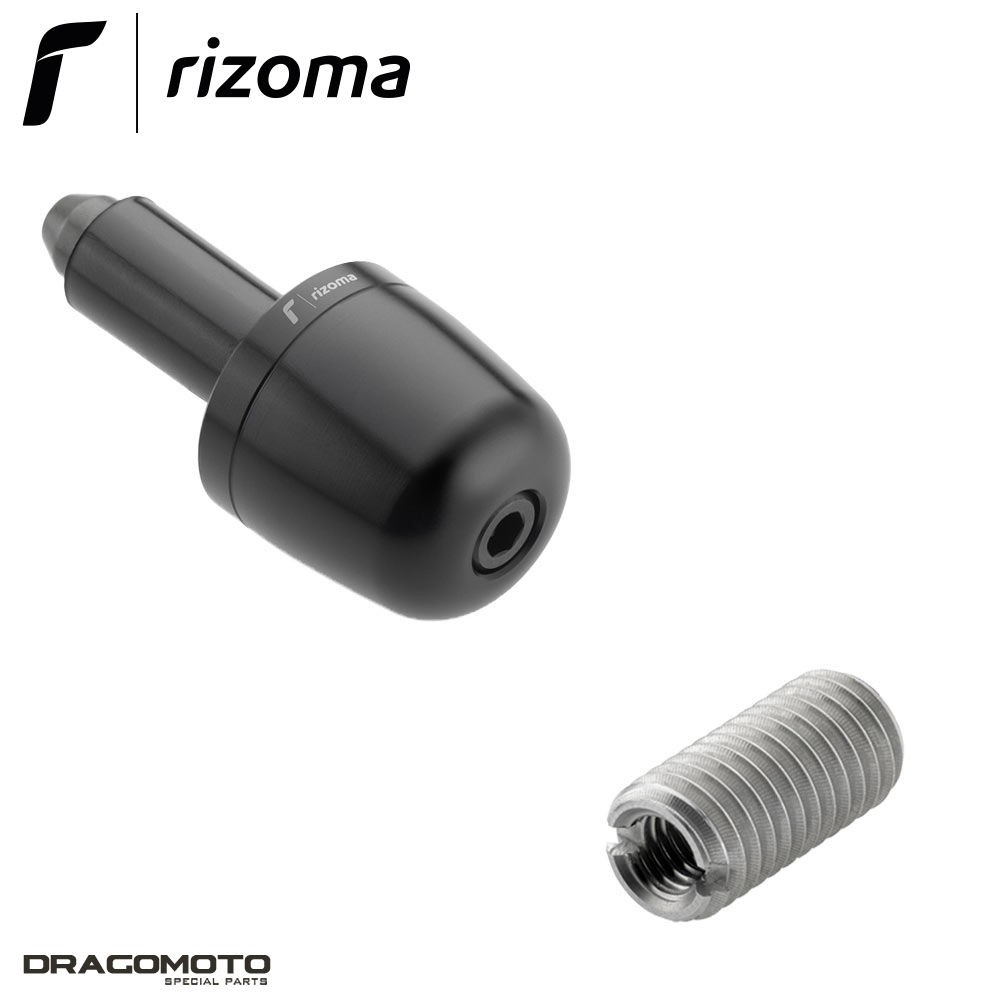 Embout de guidon Rizoma MA303B LP324B noir pour moto BMW F 900 XR 2020-2024