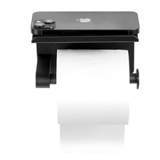 Uimoso Toilet Paper Holder with Shelf Mega Rolls Wall Mounted Toilet Roll Holder